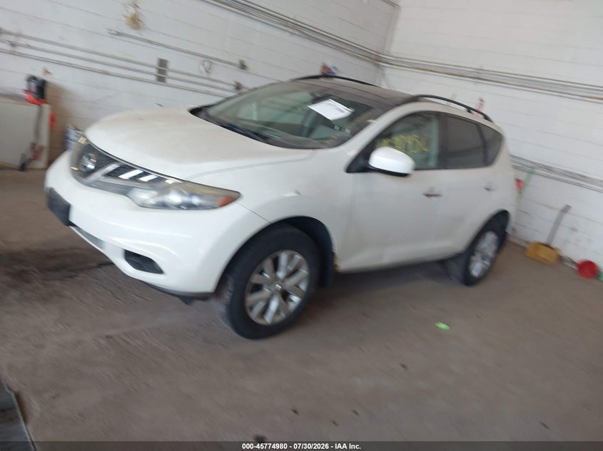 Vin: jn8az1mw3bw158576, lot: 46273760, nissan murano sv 20112