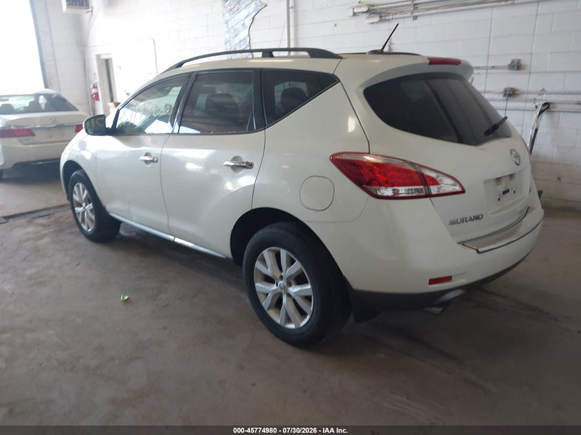 Vin: jn8az1mw3bw158576, lot: 46273760, nissan murano sv 20113