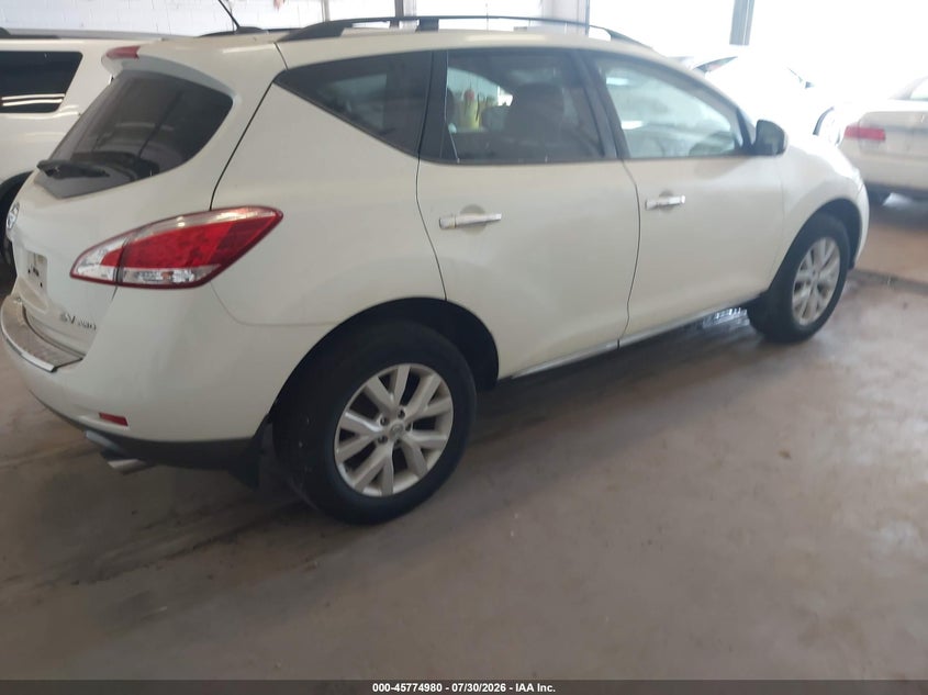 Vin: jn8az1mw3bw158576, lot: 46273760, nissan murano sv 20114