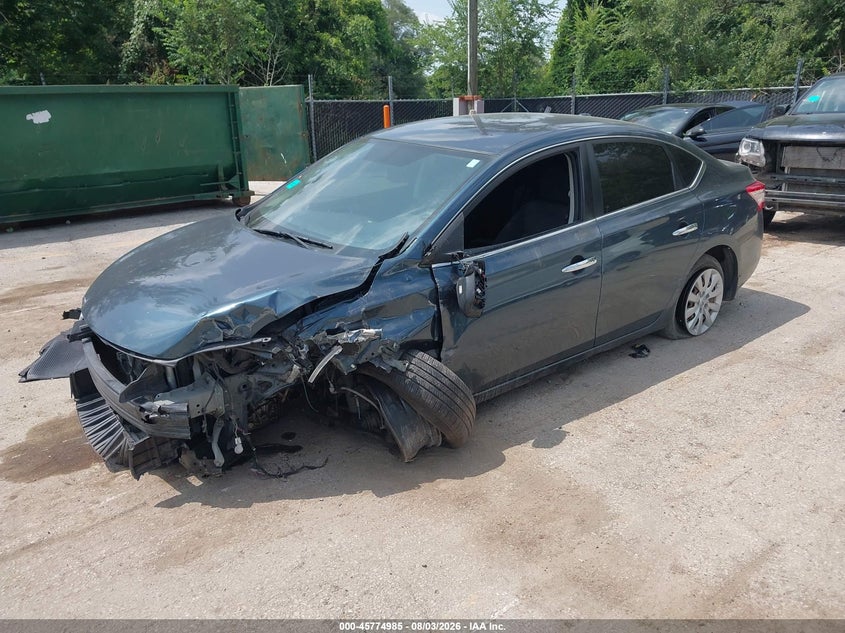 2015 Nissan Sentra Sv, Left Front, IAAI, VIN 3N1AB7AP6FY271634 — photo 2