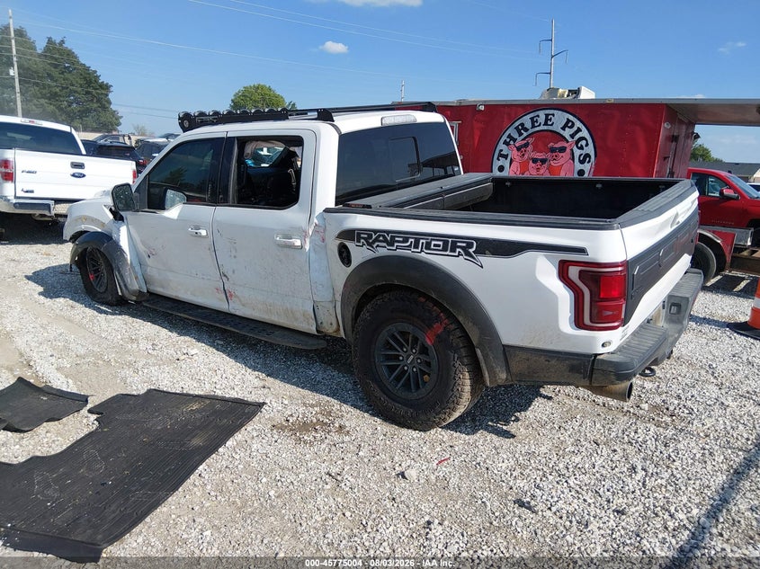 Vin: 1ftfw1rg0lfc66750, lot: 46273784, ford f-150 raptor 20203