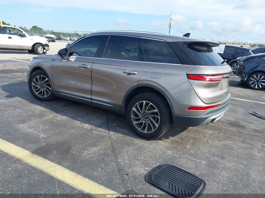 Vin: 5lmcj1c9xlul27621, lot: 46273800, lincoln corsair standard 20203