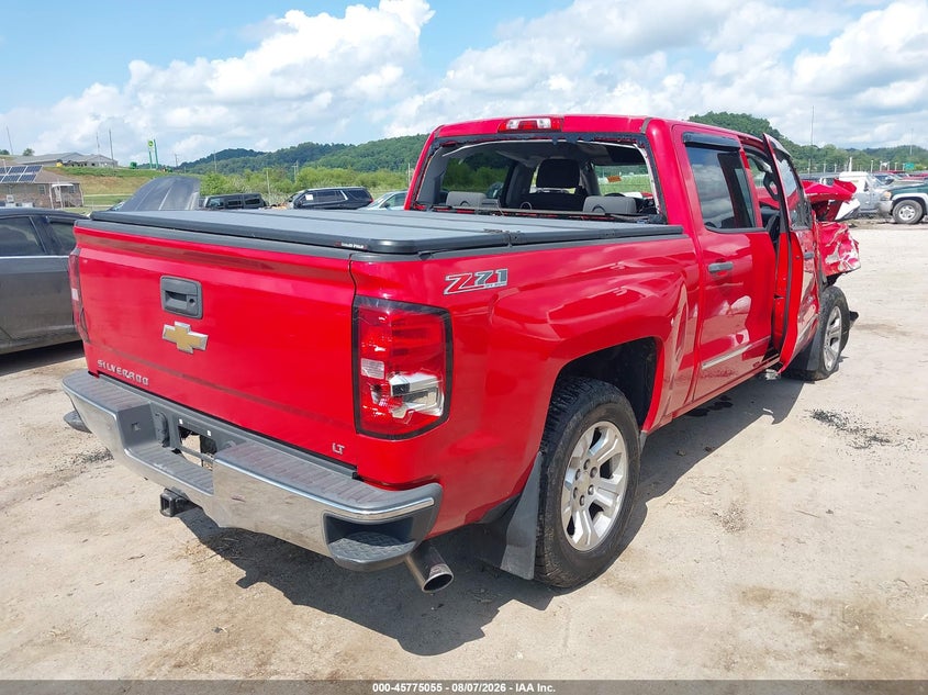 Vin: 3gcukreh5eg258600, lot: 46273835, chevrolet silverado 1500 lt 20144
