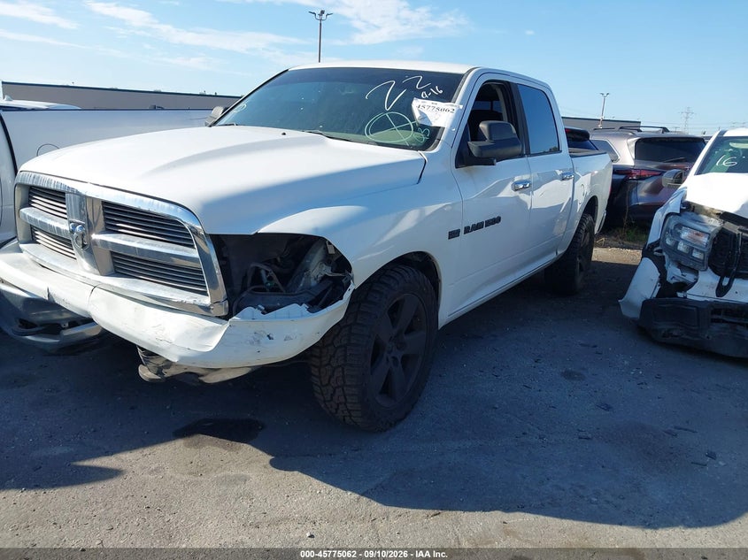 Vin: 1c6rd7lt0cs258335, lot: 46273842, ram 1500 big horn 20122