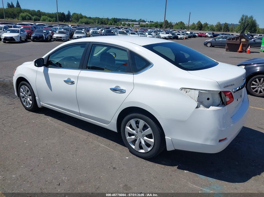 Vin: 3n1ab7ap0fy351379, lot: 46273864, nissan sentra s 20153