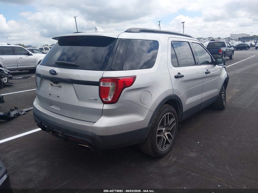 Vin: 1fm5k8gt2hgc17062, lot: 46273872, ford explorer sport 20174