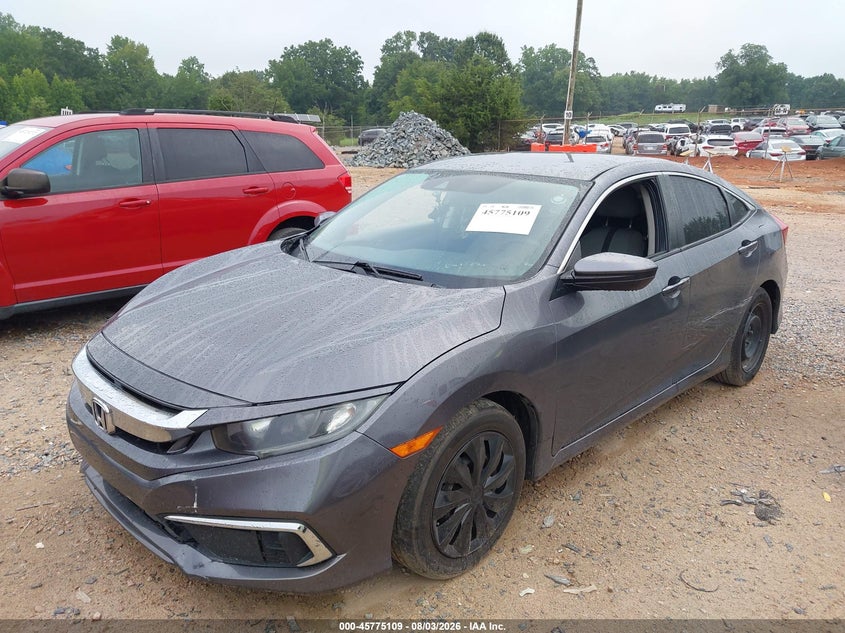 2019 Honda Civic, Right Front, IAAI, VIN 2HGFC2F66KH580976 — photo 2