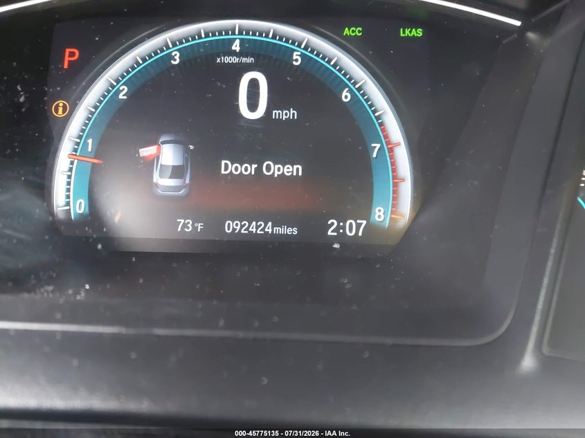 2020 HONDA CIVIC auction photo 7