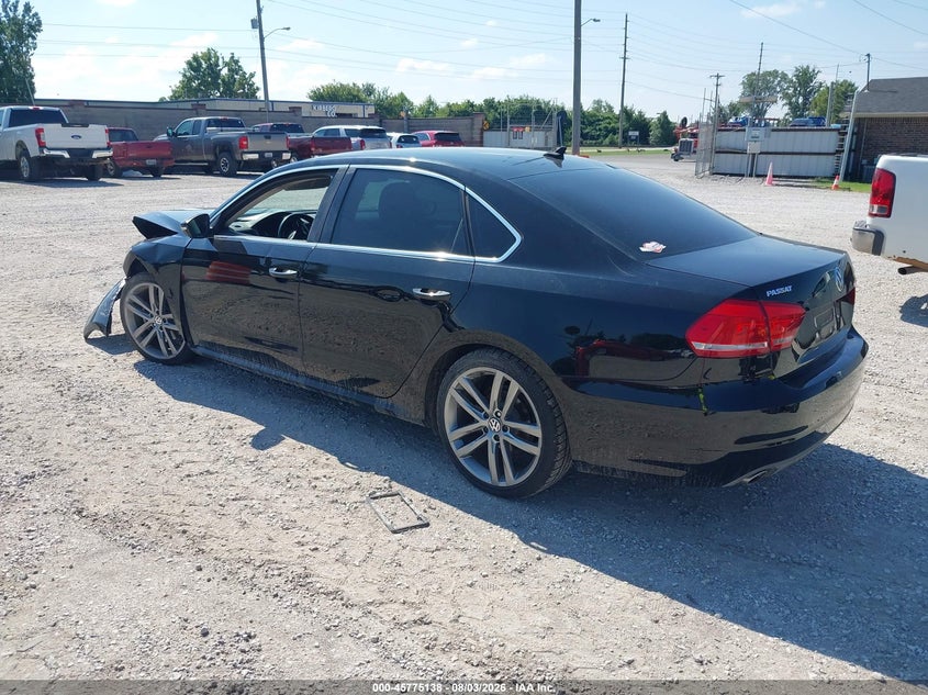 Vin: 1vwbn7a38cc034683, lot: 46273919, volkswagen passat 2.0l tdi se 20123