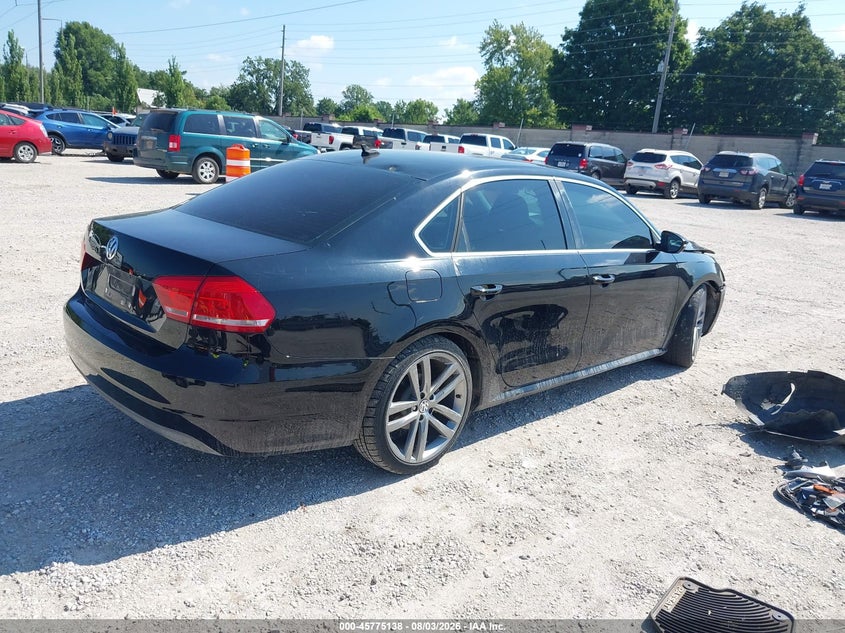 Vin: 1vwbn7a38cc034683, lot: 46273919, volkswagen passat 2.0l tdi se 20124
