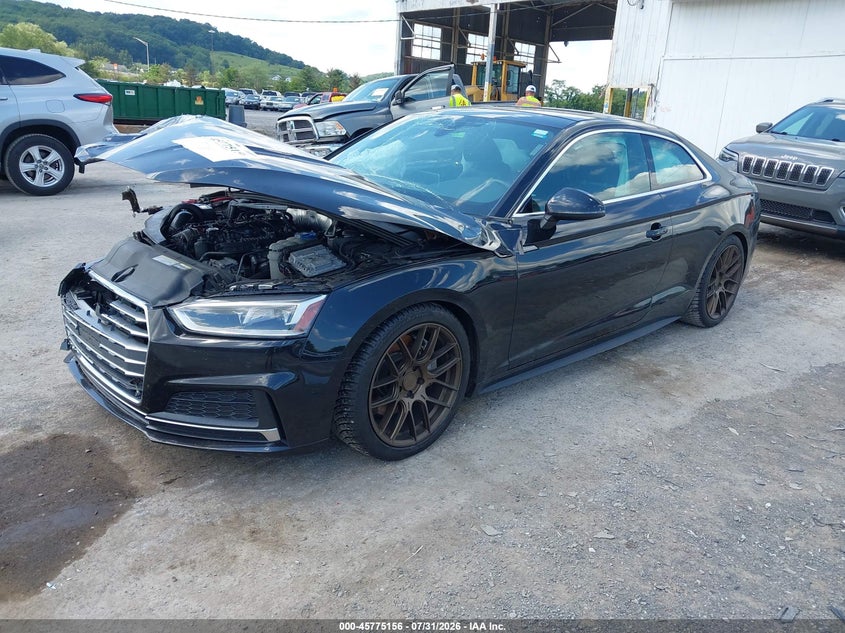 Vin: wau8naf56ja063450, lot: 46273936, audi a5 2.0t premium 20182