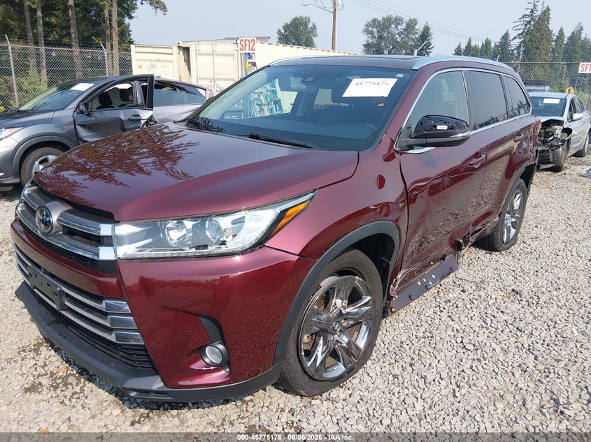 Vin: 5tddzrfhxjs811294, lot: 46273956, toyota highlander limited platinum 20182