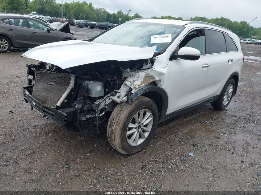 Vin: 5xypg4a32kg553871, lot: 46274005, kia sorento 2.4l lx 20192