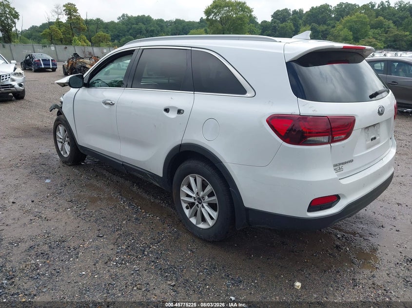 Vin: 5xypg4a32kg553871, lot: 46274005, kia sorento 2.4l lx 20193