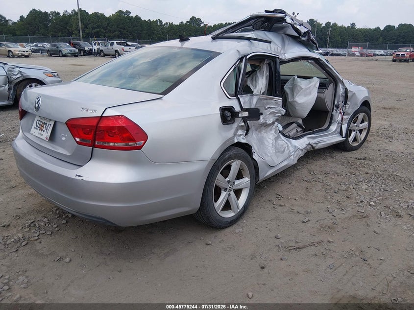 Vin: 1vwbs7a39ec113761, lot: 46274024, volkswagen passat 1.8t se 20144