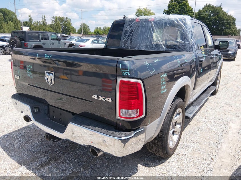 Vin: 1c6rr7nt4hs707473, lot: 46274045, ram 1500 laramie  4x4 5'7 box 20174