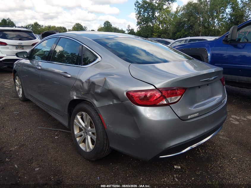 Vin: 1c3cccab5fn676708, lot: 46274064, chrysler 200 limited 20153