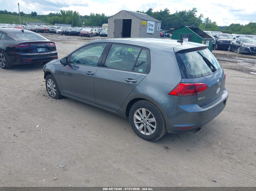 Vin: 3vw217au3fm037420, lot: 46274129, volkswagen golf tsi s 4-door 20153