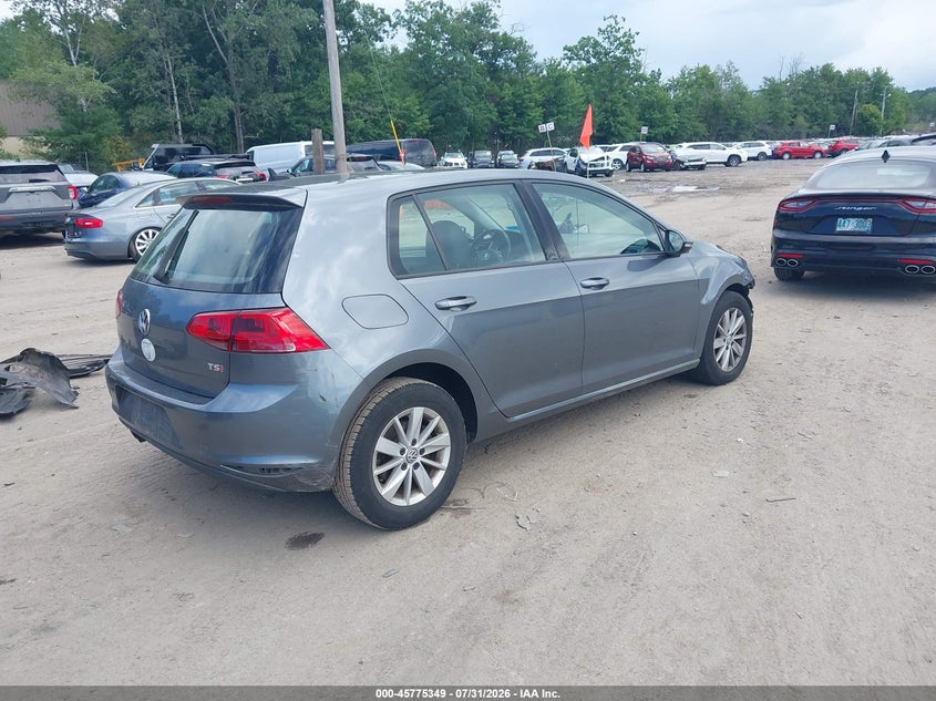 Vin: 3vw217au3fm037420, lot: 46274129, volkswagen golf tsi s 4-door 20154