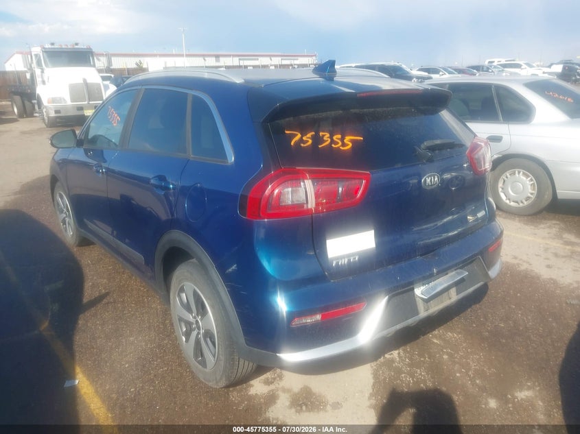 Vin: kndcc3lc6h5067454, lot: 46274135, kia niro ex 20173