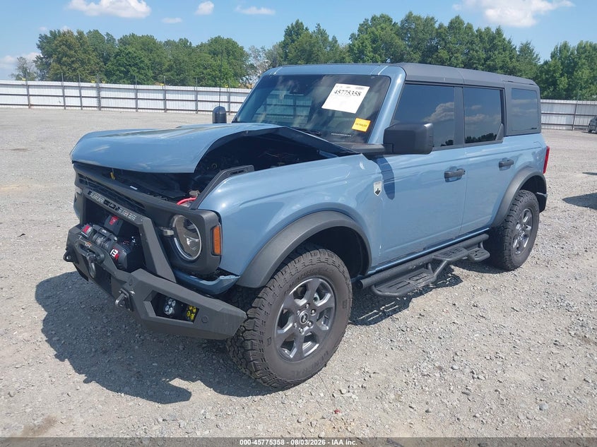 Vin: 1fmde7bh1slb02483, lot: 46274138, ford bronco big bend 20252
