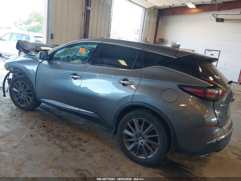 Vin: 5n1az2bsxmc127908, lot: 46274143, nissan murano sv intelligent awd 20213