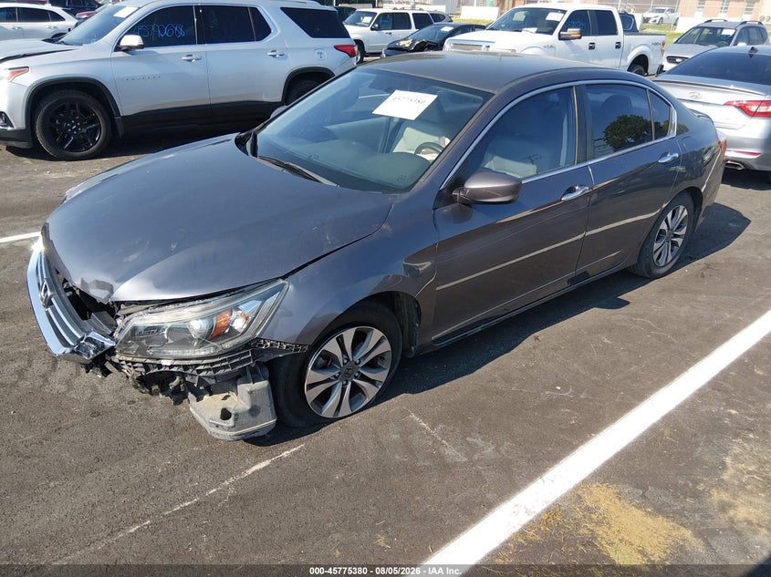 Vin: 1hgcr2f3xfa148452, lot: 46274160, honda accord lx 20152
