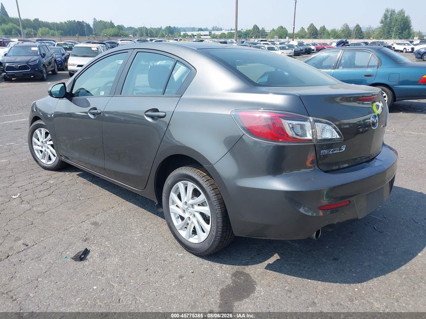 Vin: jm1bl1v89c1528283, lot: 46274165, mazda mazda3 i touring 20123