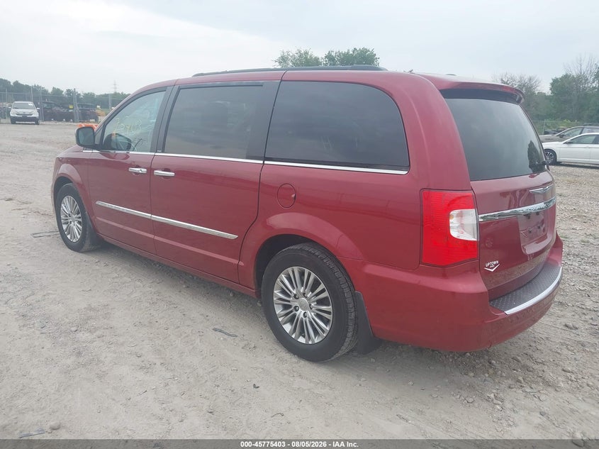 Vin: 2c4rc1cgxdr564912, lot: 46274183, chrysler town & country touring-l 20133