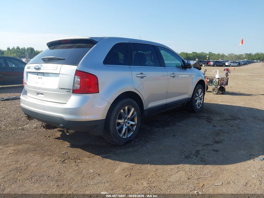 Vin: 2fmdk4kc5dbb95748, lot: 46274287, ford edge limited 20134