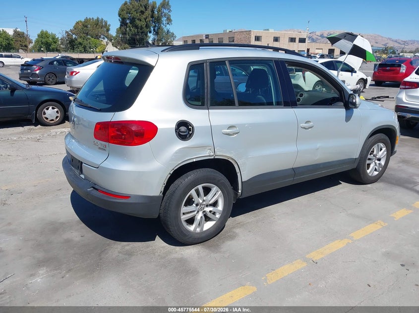 Vin: wvgbv7axxfw514762, lot: 46274324, volkswagen tiguan s 20154
