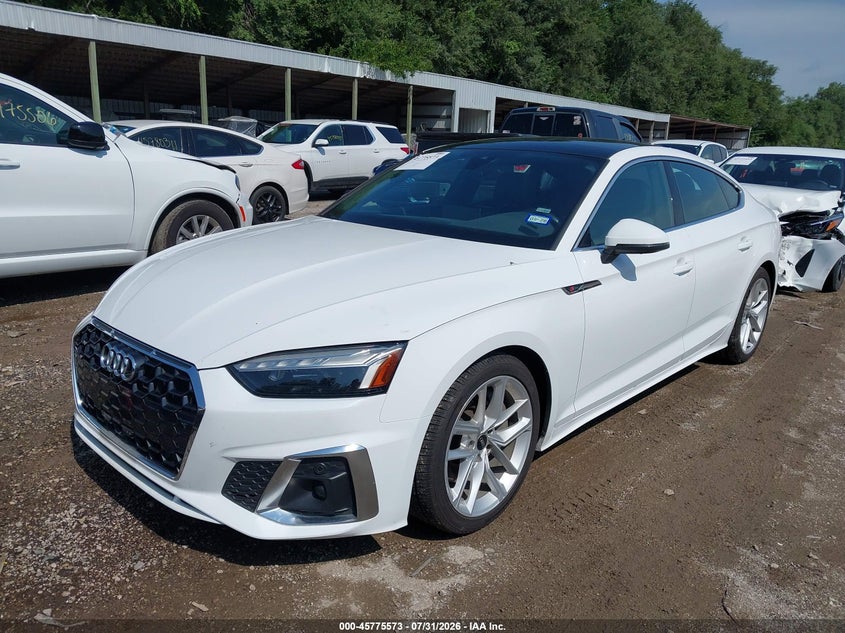 Vin: waufacf50ra098639, lot: 46274353, audi a5 sportback premium plus 45 tfsi quattro s tronic 20242
