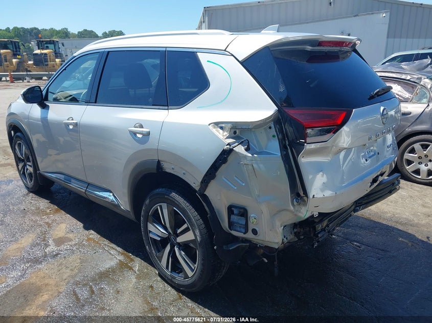 Vin: jn8bt3dd7pw306977, lot: 46274401, nissan rogue platinum intelligent awd 20233