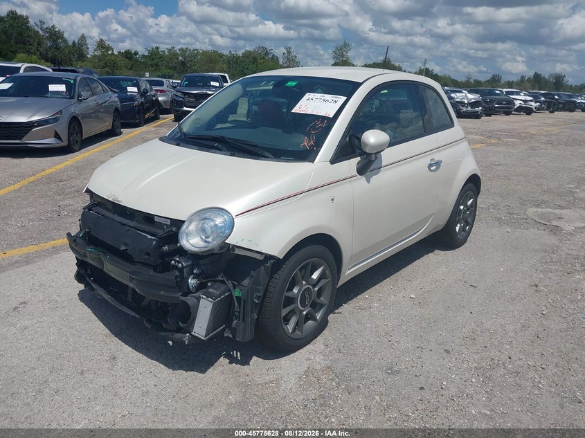Vin: 3c3cffkh8kt820385, lot: 46274408, fiat 500 pop 20192
