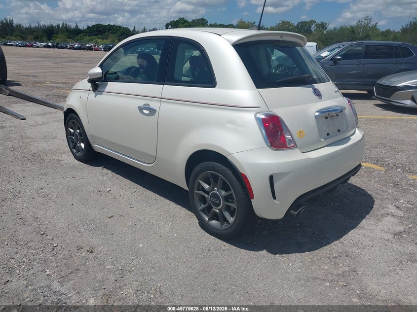 Vin: 3c3cffkh8kt820385, lot: 46274408, fiat 500 pop 20193