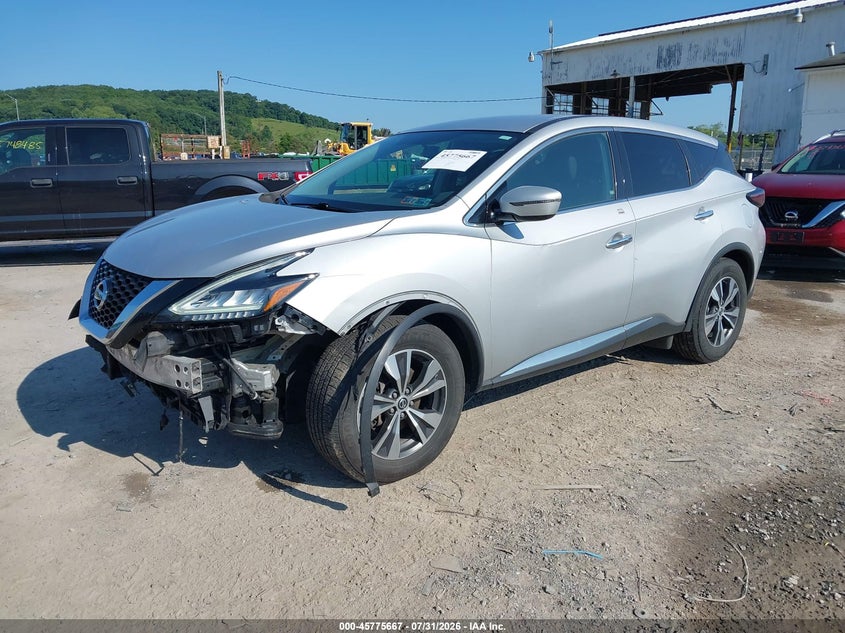 Vin: 5n1az2msxkn157828, lot: 46274446, nissan murano s/sl/sv/platinum 20192
