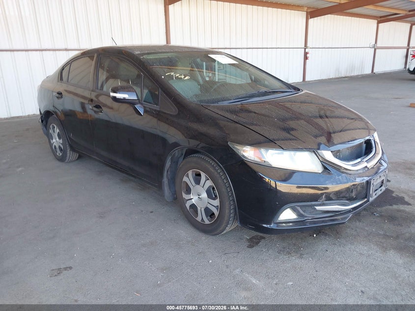 Vin: 19xfb4f25de000478, lot: 46274473, honda civic hybrid 2013 img_1