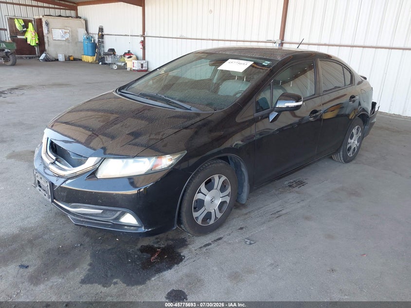 Vin: 19xfb4f25de000478, lot: 46274473, honda civic hybrid 20132
