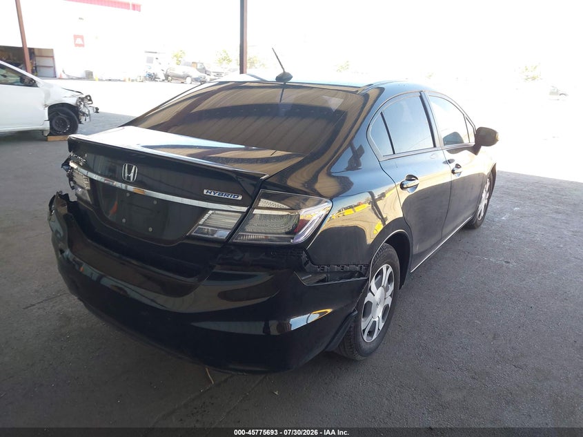 Vin: 19xfb4f25de000478, lot: 46274473, honda civic hybrid 20134