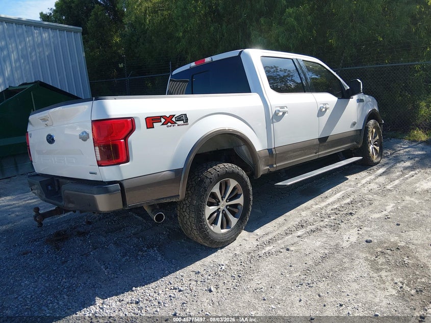 Vin: 1ftew1eg1jfd36898, lot: 46274477, ford f-150 king ranch 20184