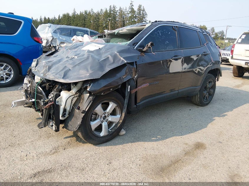 Vin: 3c4njdbb8jt423387, lot: 46274500, jeep compass latitude 4x4 20182