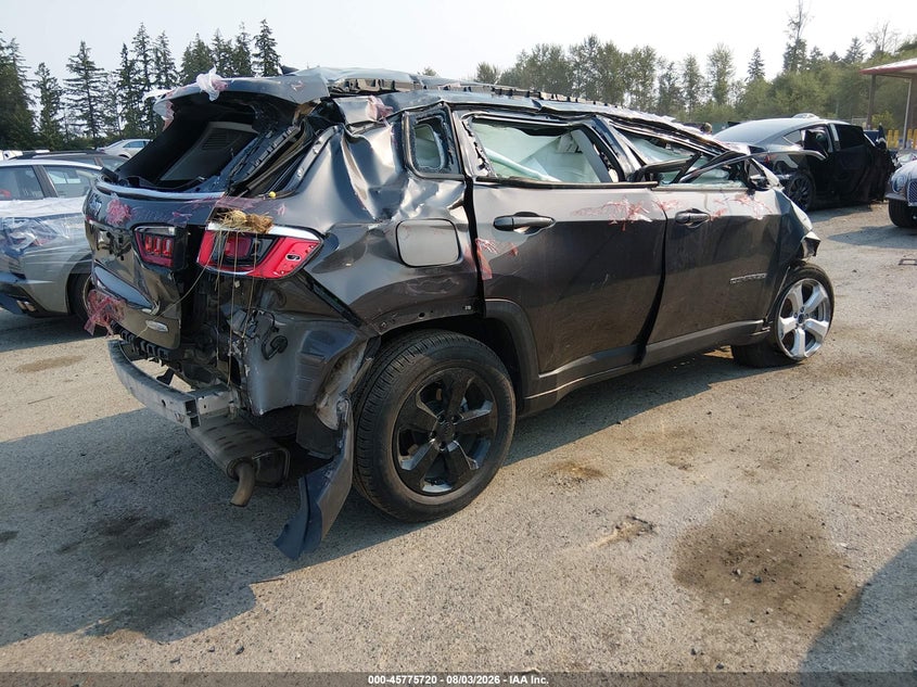 Vin: 3c4njdbb8jt423387, lot: 46274500, jeep compass latitude 4x4 20184