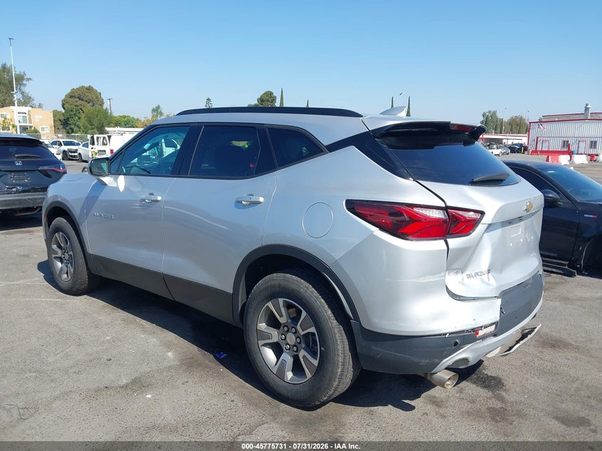 Vin: 3gnkbbra0ms547415, lot: 46274512, chevrolet blazer fwd 1lt 20213