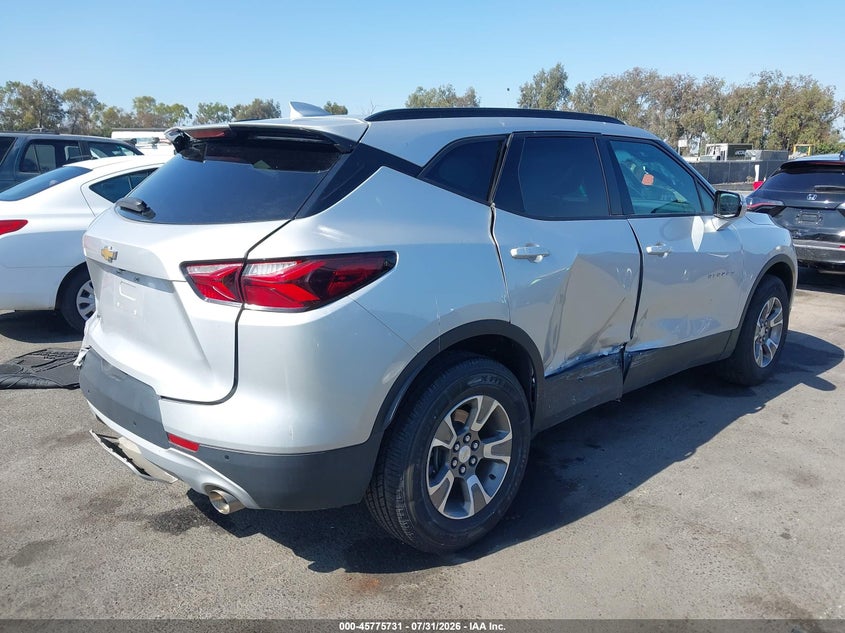 Vin: 3gnkbbra0ms547415, lot: 46274512, chevrolet blazer fwd 1lt 20214
