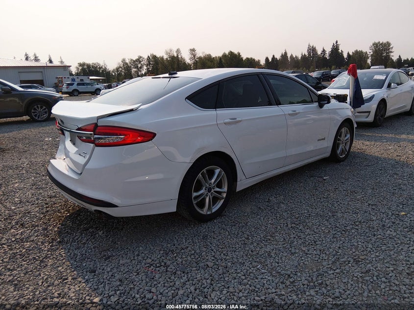 Vin: 3fa6p0lu4jr138300, lot: 46274536, ford fusion hybrid se 20184