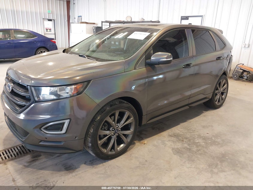 Vin: 2fmpk4ap1hbb37658, lot: 46274539, ford edge sport 20172