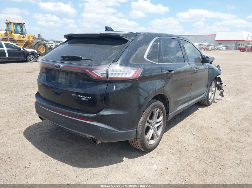 Vin: 2fmpk4k99hbb31705, lot: 46274549, ford edge titanium 20174