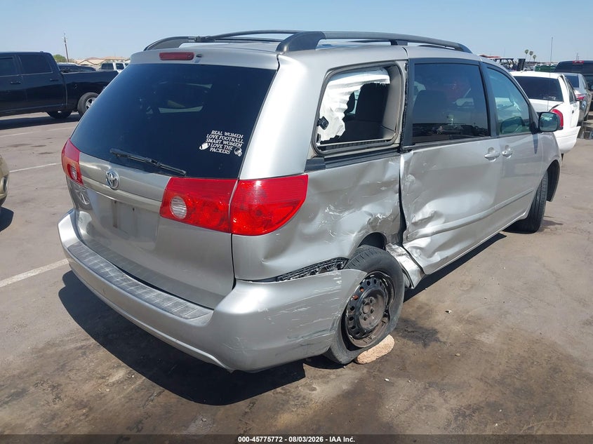 Vin: 5tdkk4cc9as339256, lot: 46274552, toyota sienna ce/le 20104