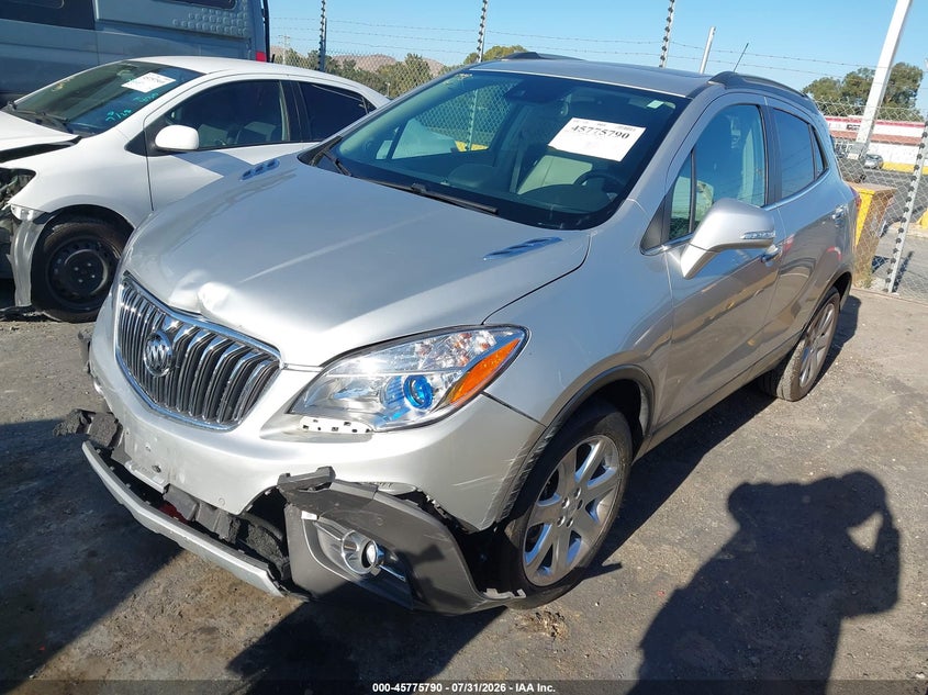Vin: kl4cjdsb5fb187355, lot: 46274570, buick encore premium 20152