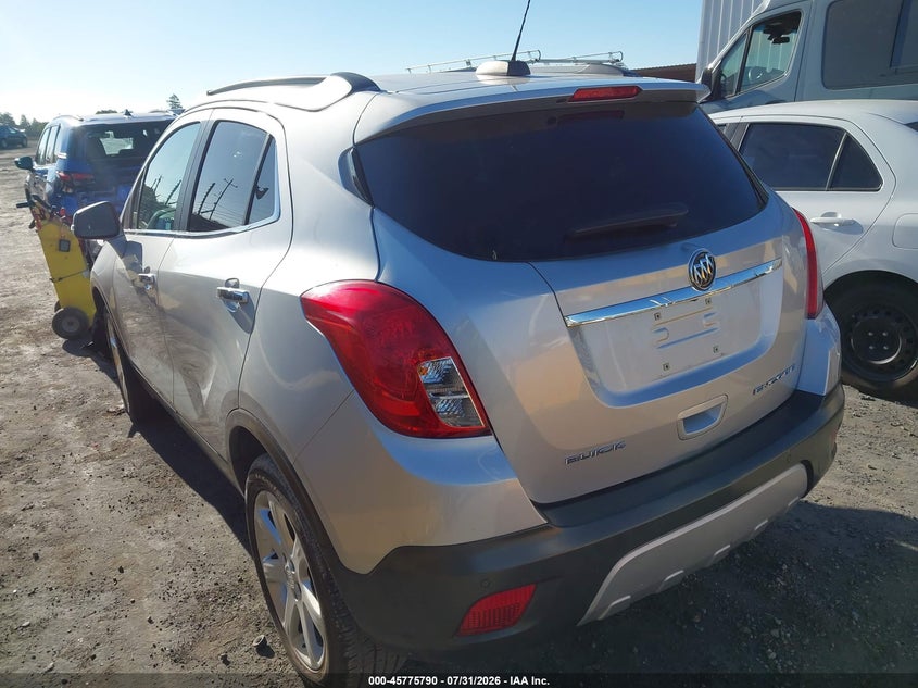 Vin: kl4cjdsb5fb187355, lot: 46274570, buick encore premium 20153